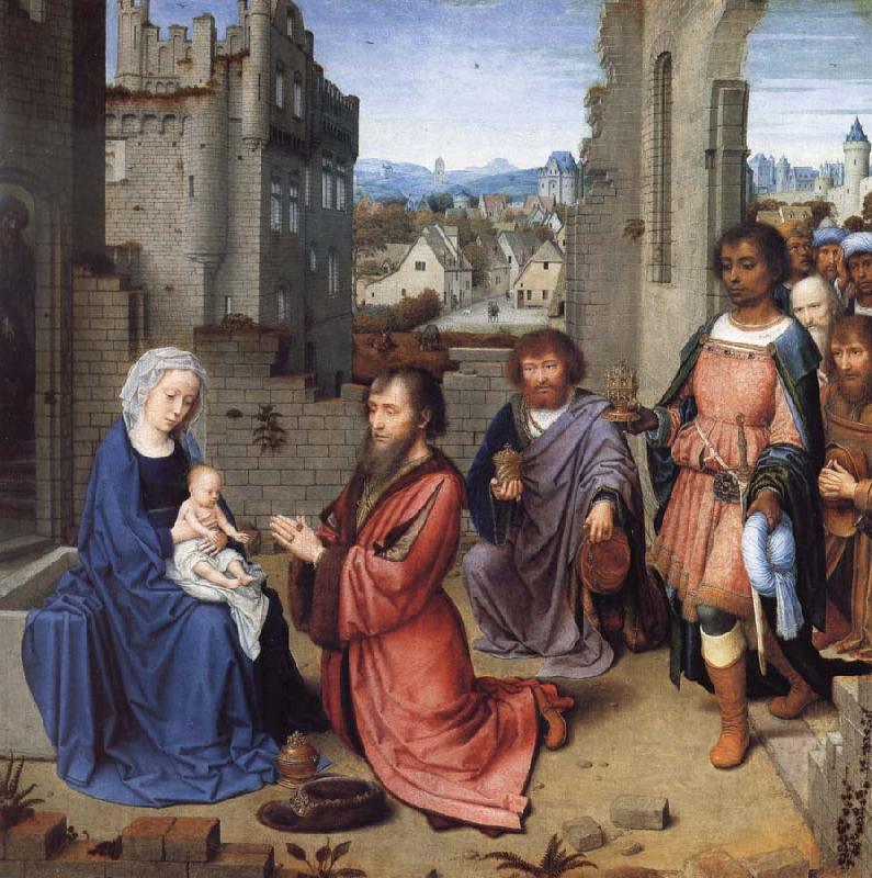 Gerard David The Adoration ofthe Kings oil painting image
